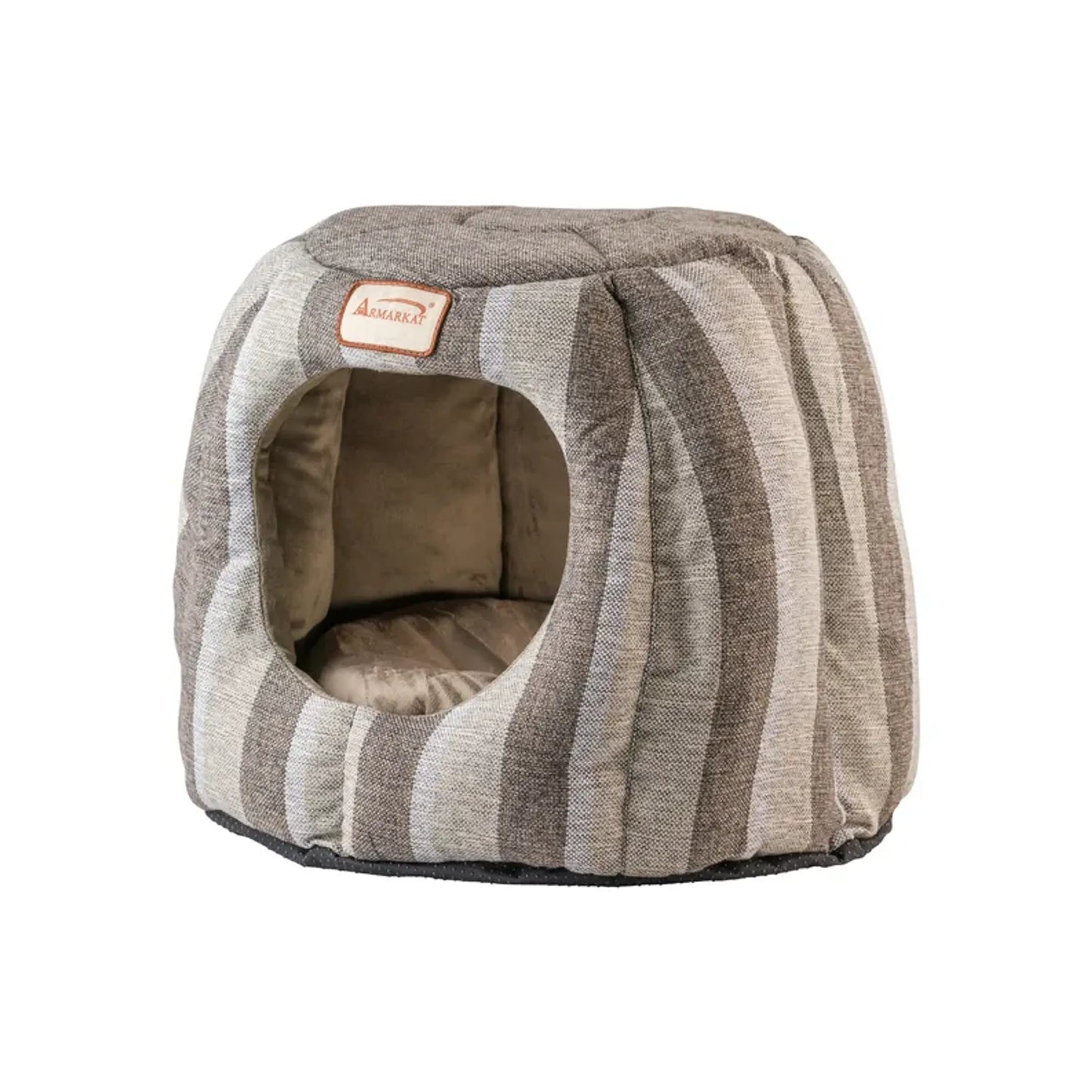 Armarkat Cat Cave with Anti-Slip Base and Cushion Mat